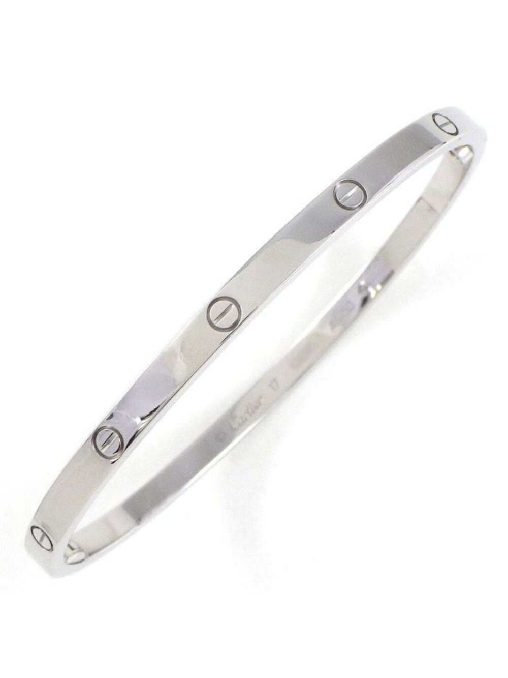 Cartier Bracelet Love Small Model SM 18k White Gold 17